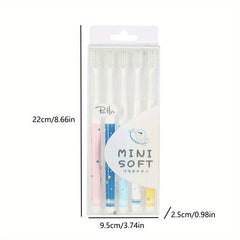 5pcs Soft Manual Toothbrushes - Deep Cleaning Oral Care for Adults