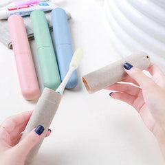 4pcs Toothbrush Storage Case Travel Cup Holder Camping Home School Business