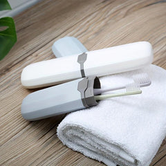 Portable Plastic Toothbrush Holder and Denture Brush Case