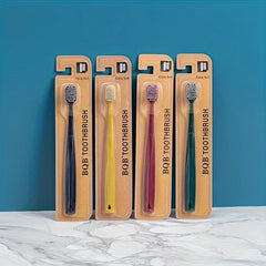 Bamboo Charcoal Toothbrushes for Adults Deep Cleaning Oral Care