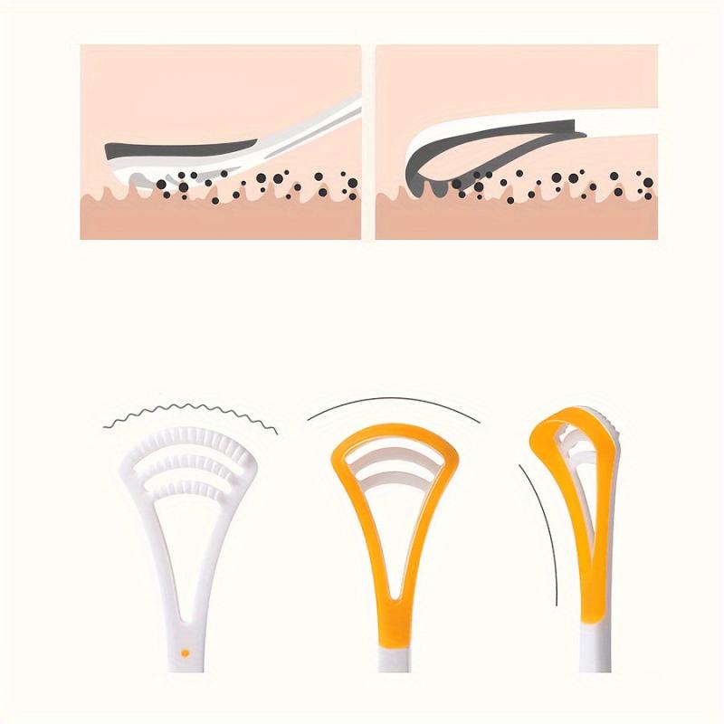 2pcs Tongue Scraper Reduce Bad Breath For Oral Care