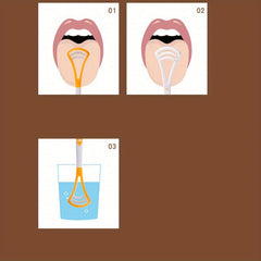 2pcs Tongue Scraper Reduce Bad Breath For Oral Care