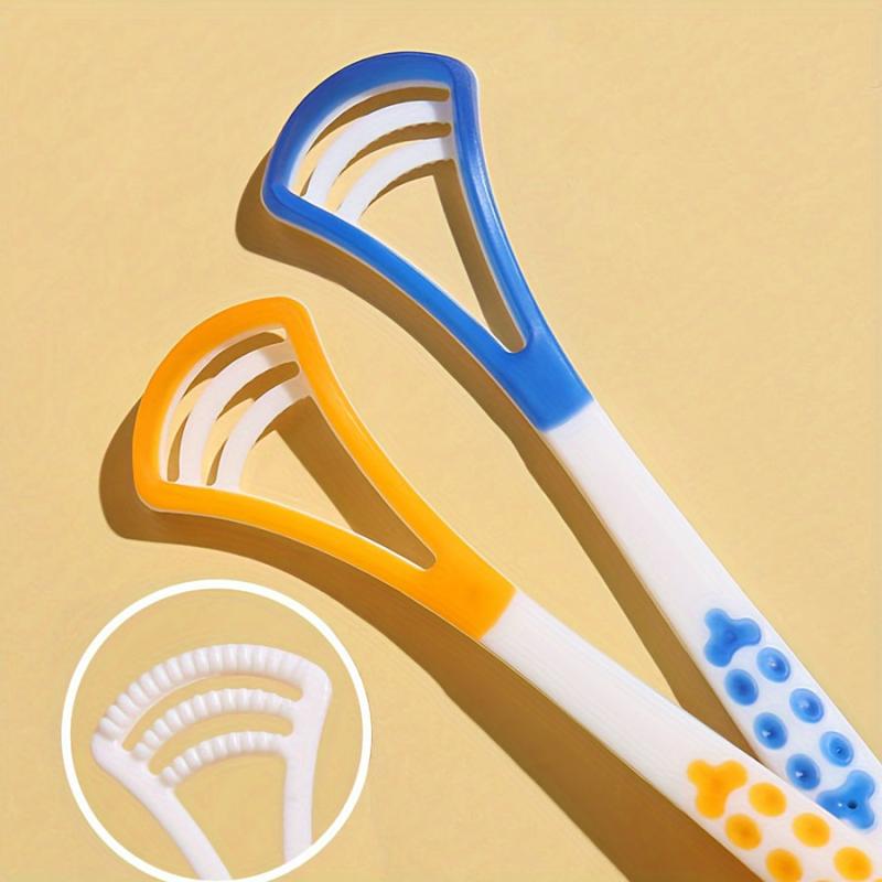 2pcs Tongue Scraper Reduce Bad Breath For Oral Care
