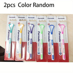 2pcs Tongue Scraper Reduce Bad Breath For Oral Care
