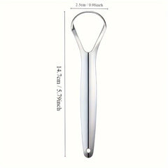 3pcs Tongue Scraper Reduce Bad Breath Oral Care Stainless Steel Cleaners