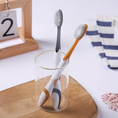 8pcs Soft Filament Toothbrush Rounded Brush Head Easy Remover Toothbrush