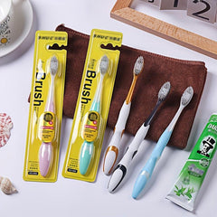 8pcs Soft Filament Toothbrush Rounded Brush Head Easy Remover Toothbrush