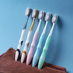 8pcs Soft Filament Toothbrush Rounded Brush Head Easy Remover Toothbrush