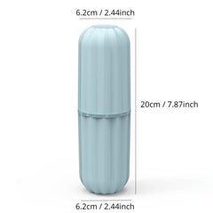 Portable Toothbrush Storage Container Box Gargle Cup