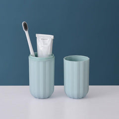 Portable Toothbrush Storage Container Box Gargle Cup