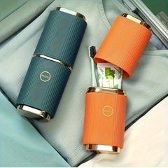 Portable Travel Toothbrush Storage Container Box Gargle Cup