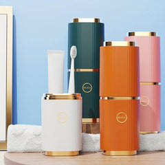 Portable Travel Toothbrush Storage Container Box Gargle Cup