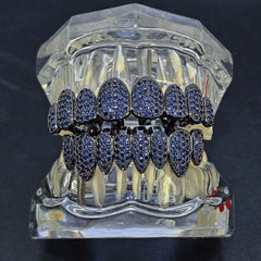 Y2K Black Teeth Grillz Set Hip Hop Rapper Jewelry Gift