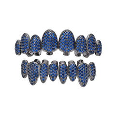 Y2K Black Teeth Grillz Set Hip Hop Rapper Jewelry Gift