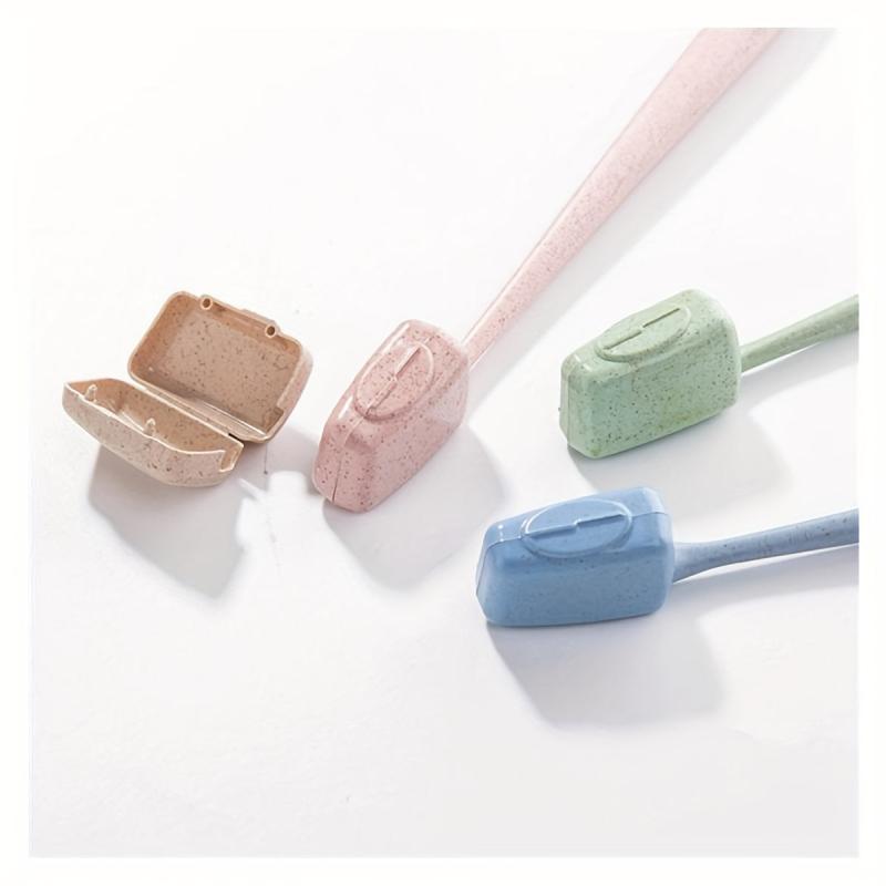 4pcs Toothbrush Head Cover Case Storage Box Toothbrush Protector Cap Holder