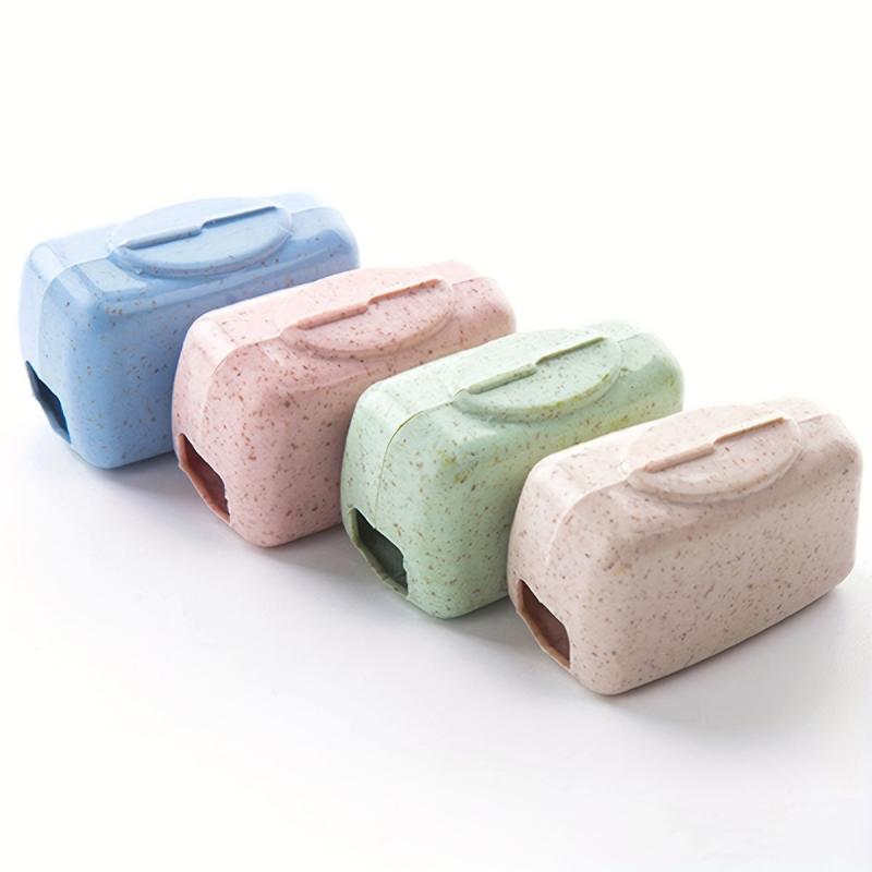 4pcs Toothbrush Head Cover Case Storage Box Toothbrush Protector Cap Holder