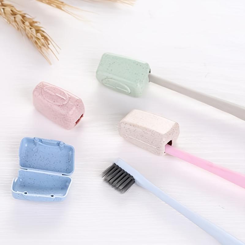 4pcs Toothbrush Head Cover Case Storage Box Toothbrush Protector Cap Holder