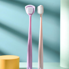 Nano Adult Toothbrush with Tongue Brush and Scraper