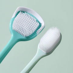 Nano Adult Toothbrush with Tongue Brush and Scraper