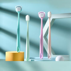 Nano Adult Toothbrush with Tongue Brush and Scraper