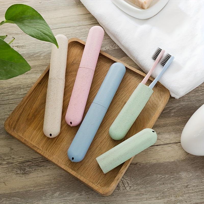 4pcs Toothbrush Storage Case Travel Mouthwash Cup Holder For Camping