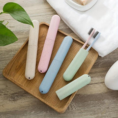 4pcs Toothbrush Storage Case Travel Mouthwash Cup Holder For Camping