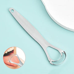 Stainless Steel Tongue Cleaner Double Layer Oral Care Tool