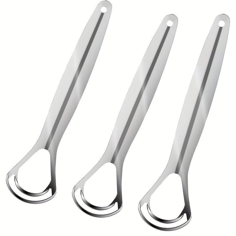 Stainless Steel Tongue Cleaner Double Layer Oral Care Tool