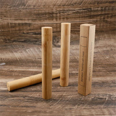 Portable Bamboo Toothbrush Tube Storage Holder Container Box