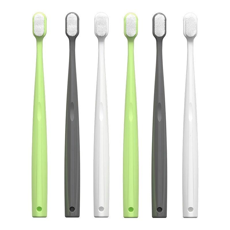 6pcs Soft Bristles Adult Toothbrush Pack