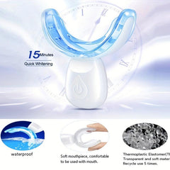 Wireless Teeth Whitening Kit w/ LED Light Accelerator
