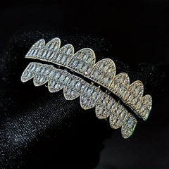 Micro set Zircon 18k Hip hop Braces Grills For Men And Women Halloween