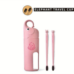 Elephant Travel Toothbrush Storage Container Box Gargle Cup
