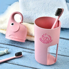 Elephant Travel Toothbrush Storage Container Box Gargle Cup