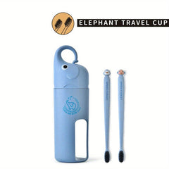 Elephant Travel Toothbrush Storage Container Box Gargle Cup