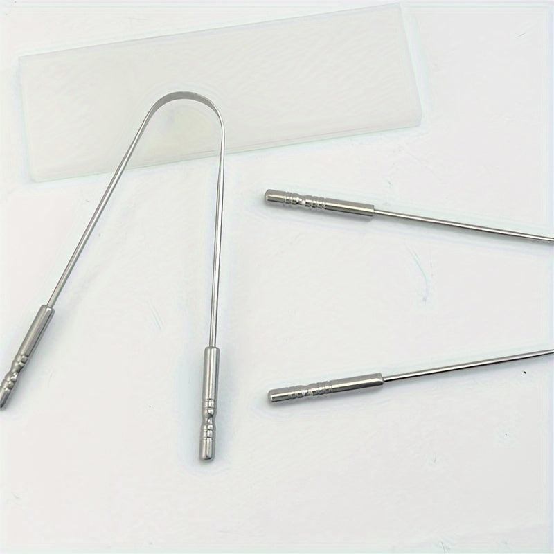 Stainless Steel Tongue Scraper for Oral Care - Reduce Bad Breath
