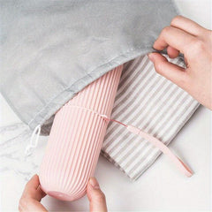 Portable Travel Toothbrush Storage Container Box Gargle Cup Toothpaste Holder