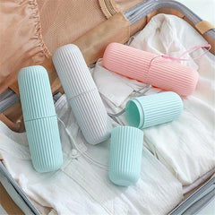 Portable Travel Toothbrush Storage Container Box Gargle Cup Toothpaste Holder