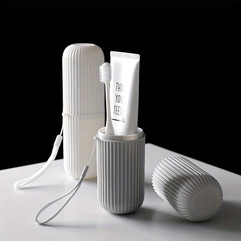 Portable Travel Toothbrush Storage Container Box Gargle Cup Toothpaste Holder