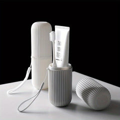 Portable Travel Toothbrush Storage Container Box Gargle Cup Toothpaste Holder
