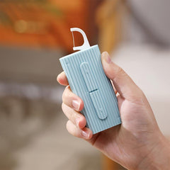 Dental Floss Picks Dispenser Storage Box Automatic Floss Pick Dispenser