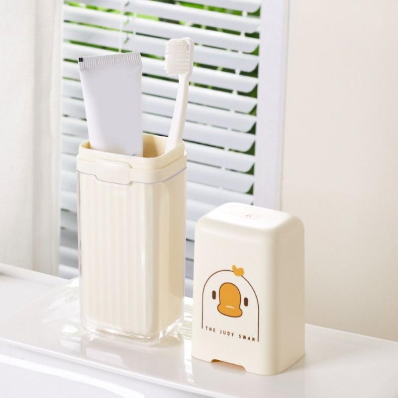 Cartoon Travel Toothbrush Storage Container Box Dust Cover
