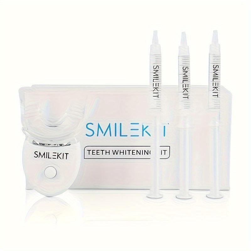 Wireless Teeth Whitening Kit LED Lights Gel Pens Stain Cleaning at Home