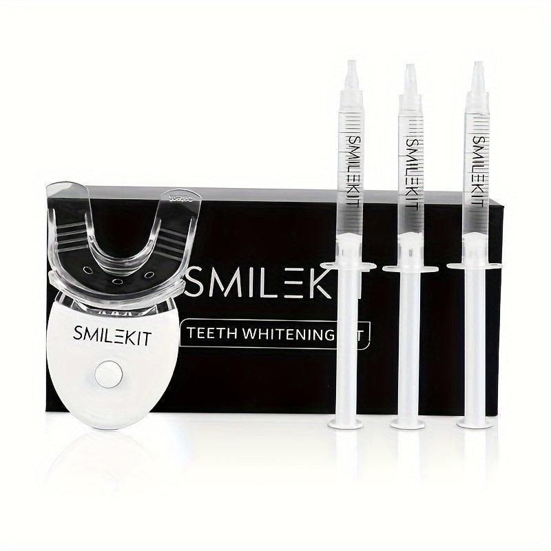 Wireless Teeth Whitening Kit LED Lights Gel Pens Stain Cleaning at Home