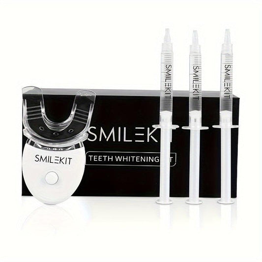 Wireless Teeth Whitening Kit LED Lights Gel Pens Stain Cleaning at Home