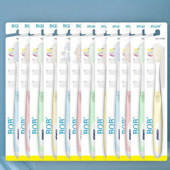 12pcs Family Soft Manual Toothbrushes Deep Cleaning Oral Care Home