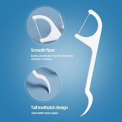 Disposable Floss Sticks 50-100pcs Teeth Cleaning Supplies