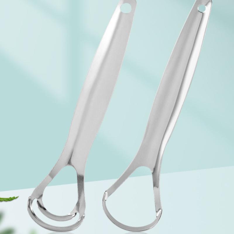 5pcs Stainless Steel Tongue Scraper for Oral Care