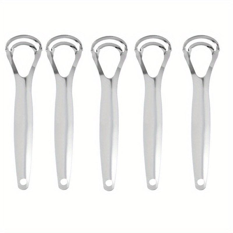 5pcs Stainless Steel Tongue Scraper for Oral Care
