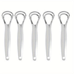 5pcs Stainless Steel Tongue Scraper for Oral Care